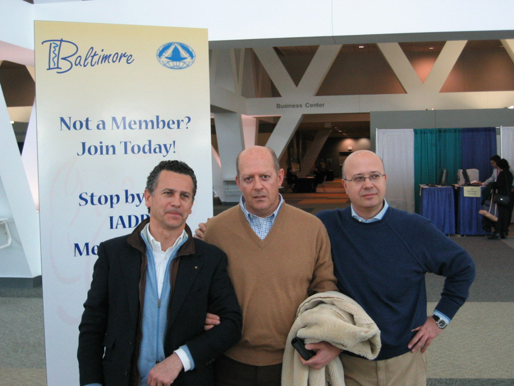 International Association for Dental Research a Baltimora con gli amici Prof. Cerutti e Prof. Re